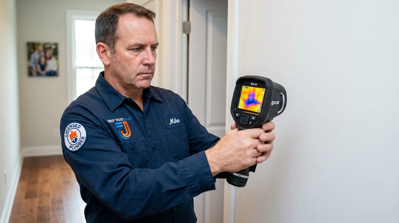 Thermal imaging leak detection by Johns Plumbing LLC in Van Alstyne